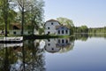 Lakeside cottages Royalty Free Stock Photo