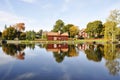 Lakeside cottages Royalty Free Stock Photo