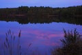 Lakeside at dusk Royalty Free Stock Photo