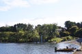 Lakeside fishing.