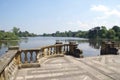 Lakeside. Hever castle garden, Kent, England Royalty Free Stock Photo