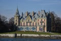 Lakeside homes seen from a cruise boat at Lake Thun, Switzerland, Europe Royalty Free Stock Photo