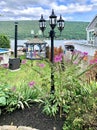 Lakeside house gardening landscape