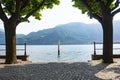 Lakeside of Mandello del Lario Royalty Free Stock Photo