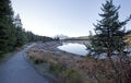 Lakeside morning path