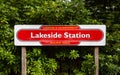 Lakeside Railway Station Royalty Free Stock Photo