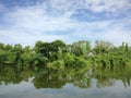 lakeside scenery with clear water. Royalty Free Stock Photo