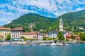 Lakeside view of Cernobbio town near lake Como in Italy Royalty Free Stock Photo