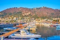 The lakeside view with Monte Boletto, Lake Como, Como, Lombardy, Italy