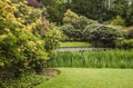 Lakeside walk at Biddulph Grange, Stoke, Engalnd Royalty Free Stock Photo