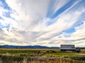 Lakeview, Lake county Oregon farms clouds