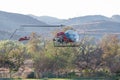 Bell 47 helicopter during Los Angeles American Heroes Air Show