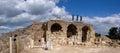 Ruins of Church and Mosque under one roof at Beit Guvrin-Maresha National Park Royalty Free Stock Photo