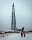 Lakhta tower in Saint Petersburg, Russia Royalty Free Stock Photo