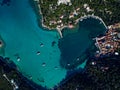 Lakka from above, Paxos Royalty Free Stock Photo