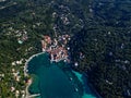 Lakka from drone Royalty Free Stock Photo