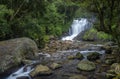 Lakkom waterfall, Idukki district of Kerala, India Royalty Free Stock Photo