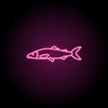 Lakre herring neon icon. Simple thin line, outline vector of fish icons for ui and ux, website or mobile application