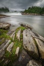 Laksafossen waterfall in Norway Royalty Free Stock Photo