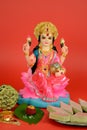 Lakshmi or Laxmi Puja,Diwali or Deepavali Celebrations Royalty Free Stock Photo