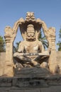 Lakshmi Narasimha statue at Hampi, Karnataka, India