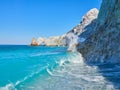 Lalaria Beach, Skiathos Island, Greece Royalty Free Stock Photo