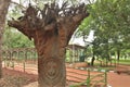 Lalbagh Botanical Gardens tree carvings, Bangalore