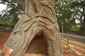 Lalbagh Botanical Gardens tree carvings, Bangalore