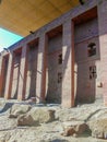 Lalibela historic old church Ethiopia portrait