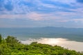 Lam Takong reservoir dam with sunlight