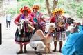 Domestic llama Lama glama in the Altiplano - Peru 450