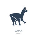 lama icon in trendy design style. lama icon isolated on white background. lama vector icon simple and modern flat symbol for web Royalty Free Stock Photo