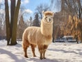 Lama in Moscow Zoo