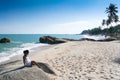 Lamai beach woman koh samui island thailand