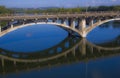 Lamar Blue Reflections of a Memorable morning Austin Texas Royalty Free Stock Photo