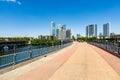 Lamar Pedestrian Bridge Royalty Free Stock Photo