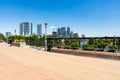 Lamar Pedestrian Bridge Royalty Free Stock Photo