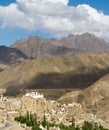 Lamayuru monastery panorama at Himalayas