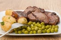 Lamb chop dinner Royalty Free Stock Photo