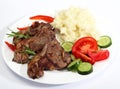Lamb chop meal Royalty Free Stock Photo