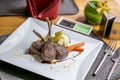 Lamb chop Steak Royalty Free Stock Photo