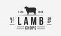 Lamb chops logo.