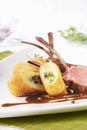 Lamb chops with potato croquettes Royalty Free Stock Photo