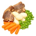 Lamb Chops And Vegetables Meal Royalty Free Stock Photo