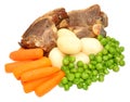 Lamb Chops And Vegetables Meal Royalty Free Stock Photo