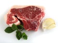 Lamb chump chop, garlic and mint Royalty Free Stock Photo