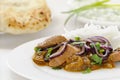 Lamb curry with rice