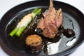 Lamb dish at gourmet restaurant Royalty Free Stock Photo