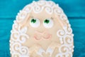 A lamb, Easter cookie, macro Royalty Free Stock Photo
