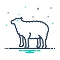 Mix icon for Lamb, baa lamb and sheep